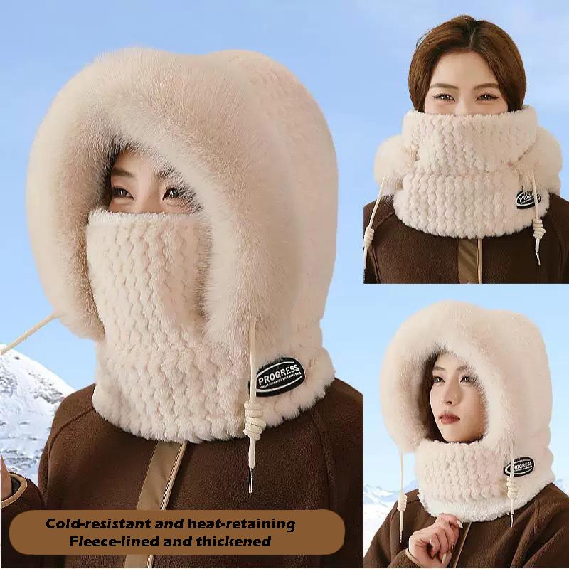 Зимний Балаклава Шарф Маска Комбо - Ветрозащитная Флисовая Защита Лица для Велоспорта Лыж Защита от Холода