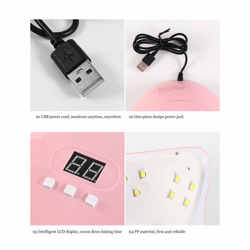 Сушилка для гель-лака для ногтей, 54 Вт, светодиодный УФ-свет для отверждения ногтей, маникюрный светильник, станок