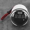 52Mm 2in Battery Digital Gauge Waterproof AntiFog Meter 12V with Smart Alarm for Ships  Electric Vehicles Boats(Black