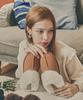Женские зимние меховые тапочки Nina на платформе 2,5 см, на заказ (Cw0058Br)