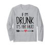 If Drunk Her Fault Bachelorette Party Funny Long Sleeve I'm It's T-Shirt