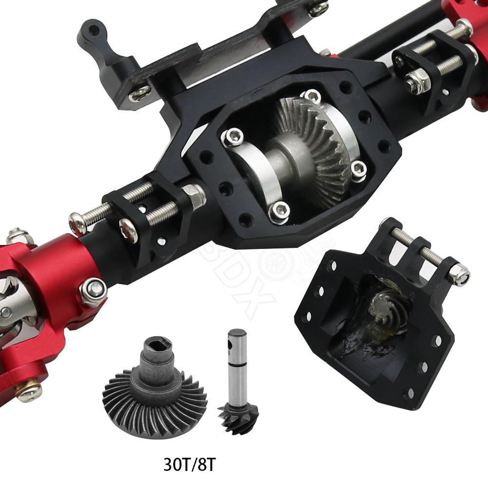 Полный передний и задний мост из алюминиевого сплава в форме ромба с ЧПУ для 1/10 RC краулера Axial SCX10 II 90046 90047