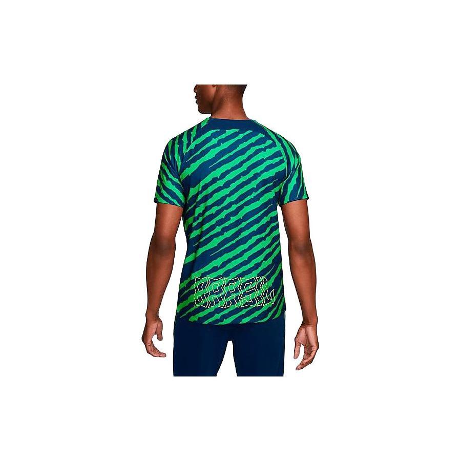 Nike Футболки мужские Зеленые С круглым вырезом Умеренный прямой крой DM9544-490