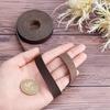 Dark Brown Genuine Leather Strap Strip 1/2 Inch Wide 79 Inch Long Leather Belt Wrap 1.3mm Thick Single Sided Flat Cord for DIY