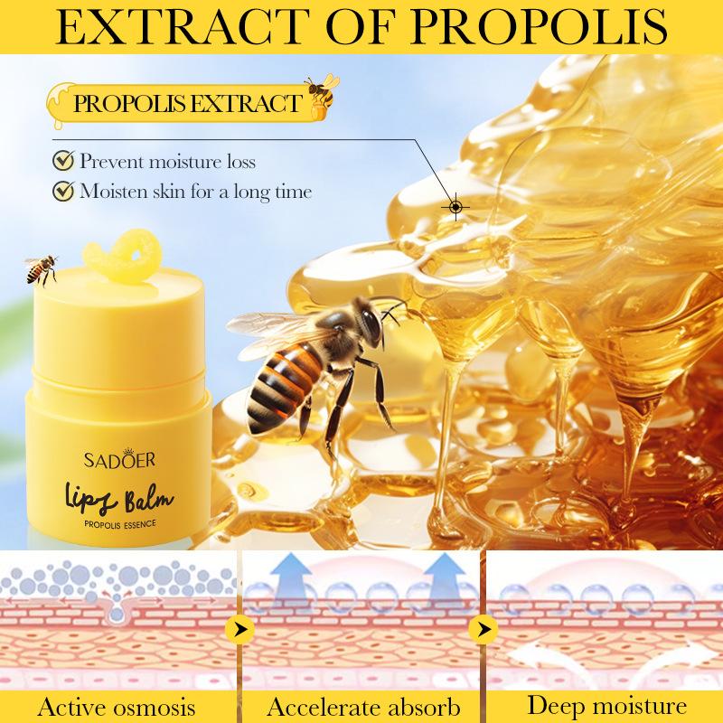 Бальзам для губ SADOER Propolis Vitamin E Essence Увлажняет и увлажняет Осенний и зимний бальзам для губ