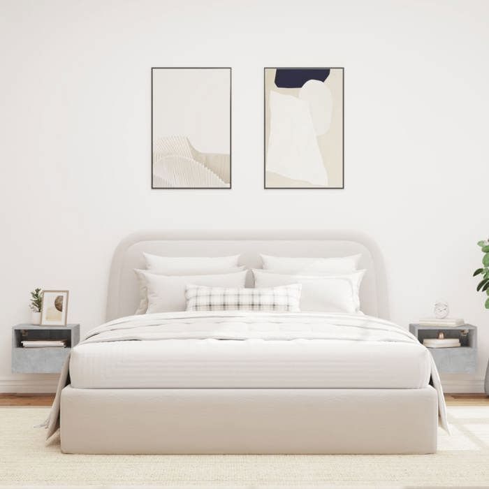 VidaXL Meubles TV muraux 2 pcs gris béton 40x30x30cm bois d'ingénierie 836847