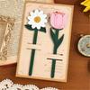 3D Embossed 3D Floral Bookmarks Creative Page Clips Cute Leather Bookmarks  Book Lovers