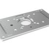 Aluminum Router Table Flip/Insert Plate with 4-Pack Router Insert Rings-Durable&Lightweight Wood Router Tool