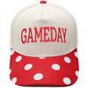 GAMEDAY Truck driver hat embroidered retro striped color matching baseball cap European and American men's and women's casual hat
