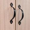 Zinc Alloy Arched Cabinet Door Handles Bronze Wardrobe Door Handle  For Cabinet Wardrobe Drawer