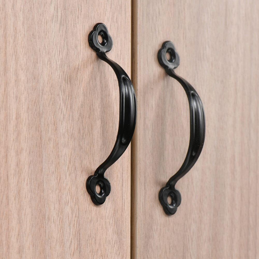 Zinc Alloy Arched Cabinet Door Handles Bronze Wardrobe Door Handle For Cabinet Wardrobe Drawer