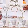 Wedding Supplies Rose Gold Paper Clamp Table Numbers Holder Place Card Photos Clips Clamps Stand