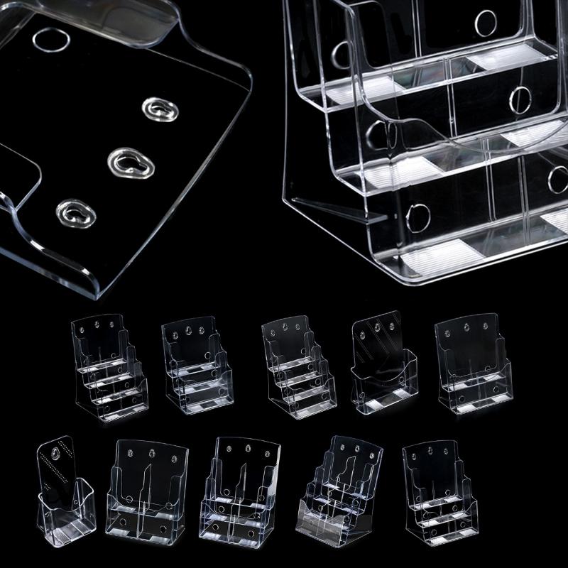Acrylic Brochures Holder Clear Literature Organizers Stand, Brochures Pamphlets Display Stand for Wall Mount Countertop