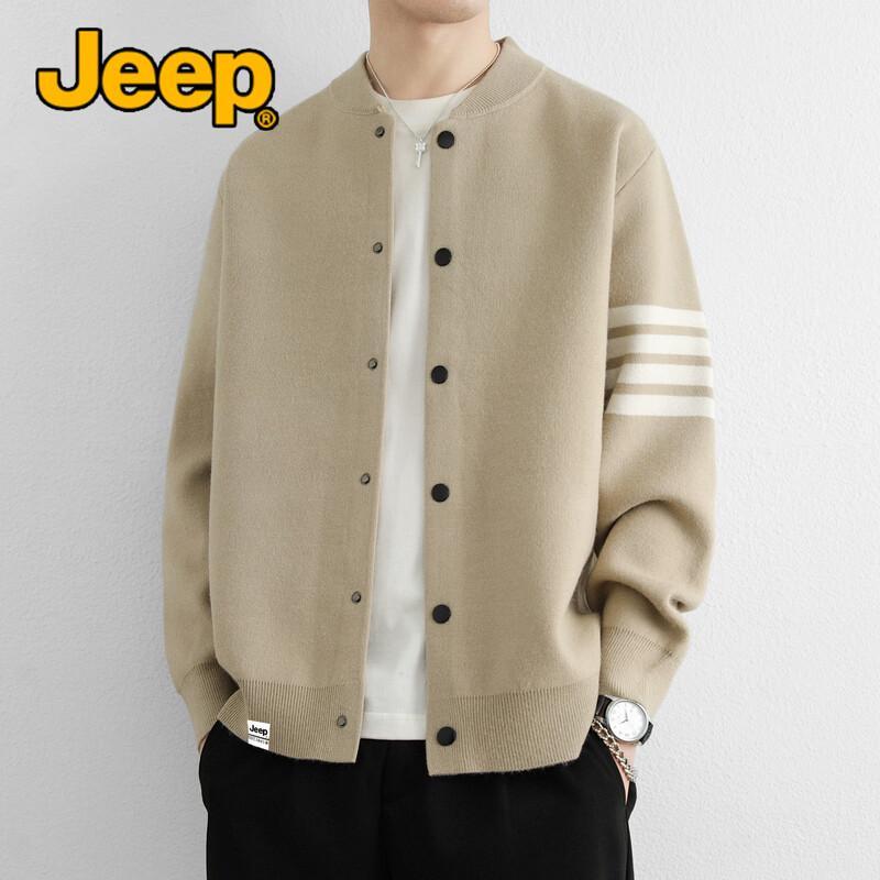 Jeep Мужской повседневный вязаный кардиган-куртка
