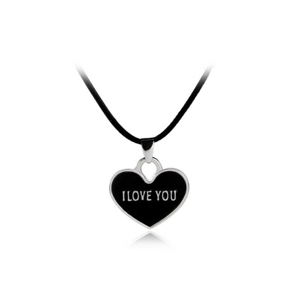 2 шт. Комплект кулон "Я люблю тебя навсегда". Подарок на День Святого Валентина