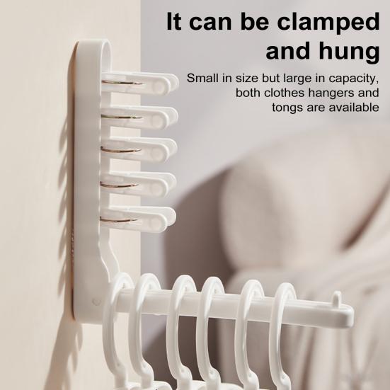 Портативная вешалка для одежды, органайзер, прочная несущая конструкция с гладкими краями, складная конструкция, экономящая место в шкафу, вешалка для одежды, держатель для шляп