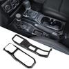 4WD панель переключения передач, декоративная передняя крышка держателя стакана для воды для Jeep Wrangler JL 2018-2022, молдинги салона автомобиля