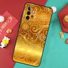 Золотой Чехол с Цветочным Узором Для Samsung Galaxy A16 A26 A36 A56 A15 A35 A55 A14 A34 A54 A12 A32 A52 A13 A33 A53 A17