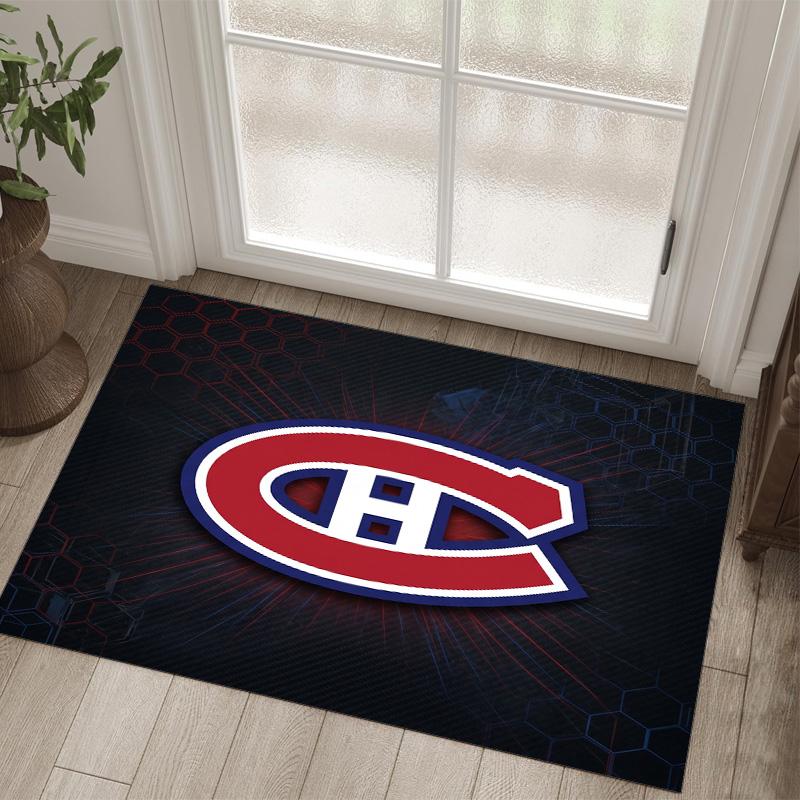 Дизайн Montreal Canadiens Кристальный Велюровый Ковер Уютный Не?Нескользящий ковер с принтом для спальни, гостиной, прихожей