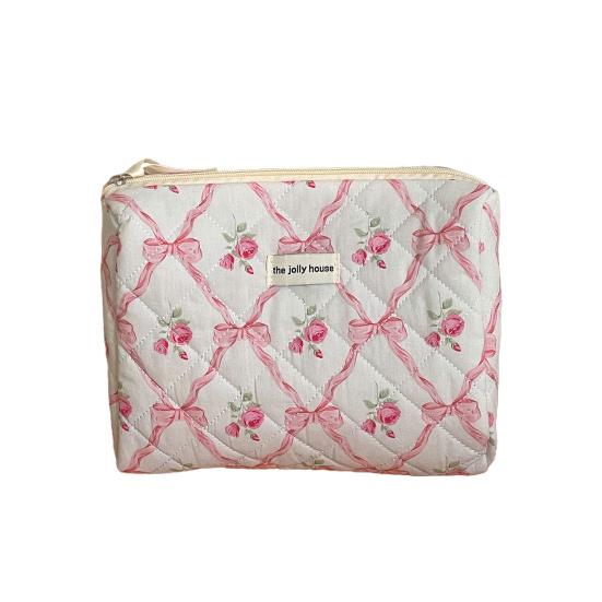 1/3 шт. косметичка с бантом на молнии для хранения кистей для макияжа, разные размеры, складной многоразовый органайзер для косметики, туалетные принадлежности