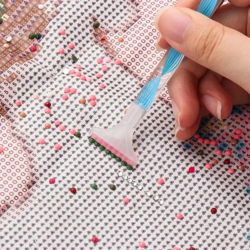 5D Алмазная ручка для рисования Спиральный цветок Ручки для сверления смолой Алмазная ручка для рисования DIY Поделки Вышивка крестом Аксессуары для рисования