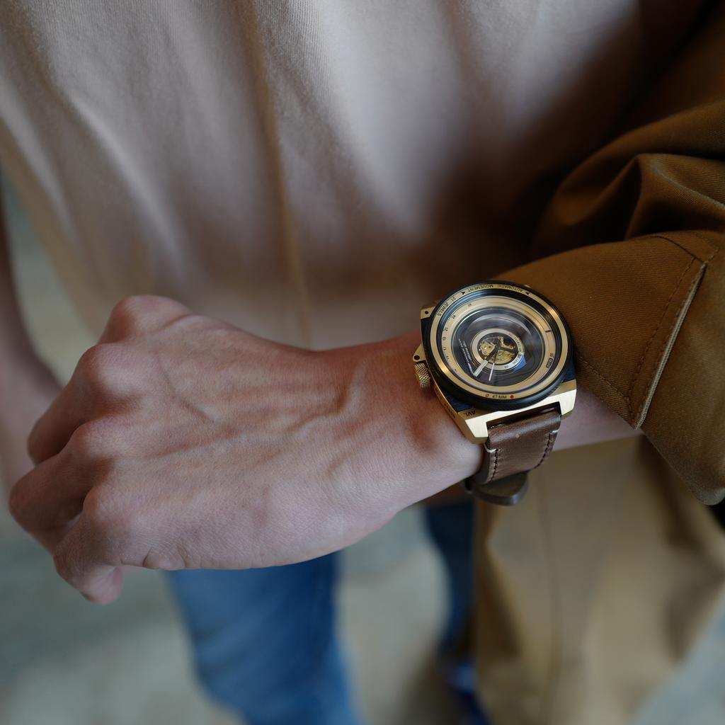 Tagseu Avl2 Automatic Vintage Lens Golden Hour Leather_Ts1803I