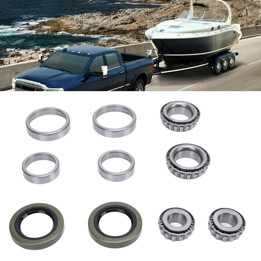 2 комплекта подшипников ступицы колеса прицепа с защитой Professional LM11949 LM11910 для 1 1/4 дюйма 3/4 дюйма A