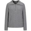 JOOCE Anna Kou Women's Casual Wool Lapel Long Sleeve Knit Sweater