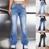 Womens Jeans Pants Fit Jeans Stretch Denim Pants With Pockets Trousers Jeans For Women