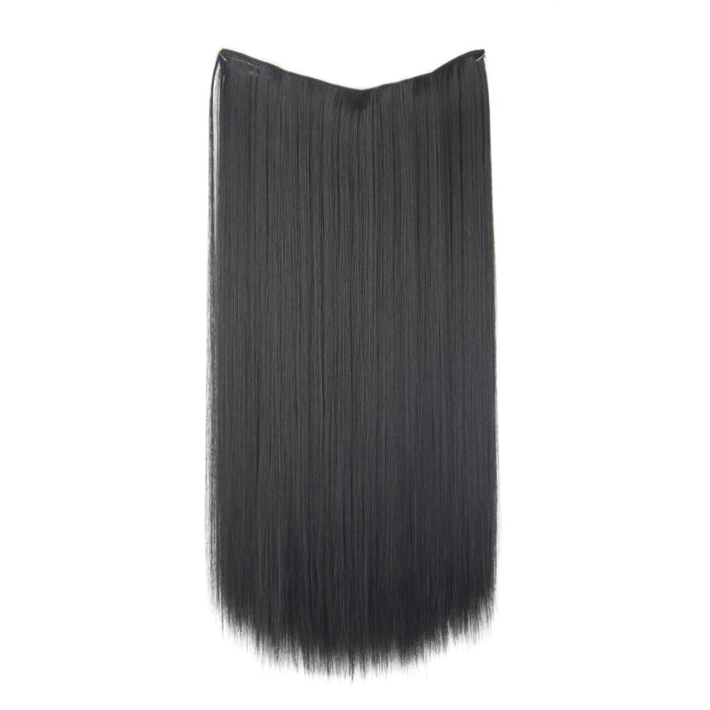 MISS WIG Женские длинные прямые невидимые волосы для наращивания из синтетического волокна, натуральный шиньон, рыбья линия, повседневная одежда, волосы для косплея