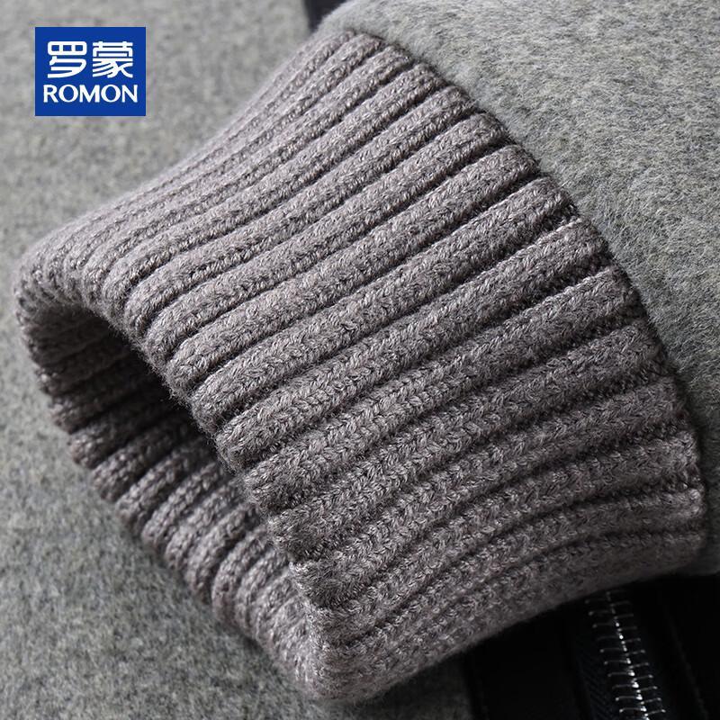 ROMON Мужское роскошное короткое пальто из шерсти и кашемира