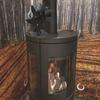 Тепловой вентилятор для дровяного камина, работающий от батареек, бесшумный, компактный, легкий дизайн для легкого размещения