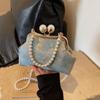 Pearl Embroidery Banquet Bag Shoulder Ladies Shell Bag Portable Hanfu Clutch Bag  Women