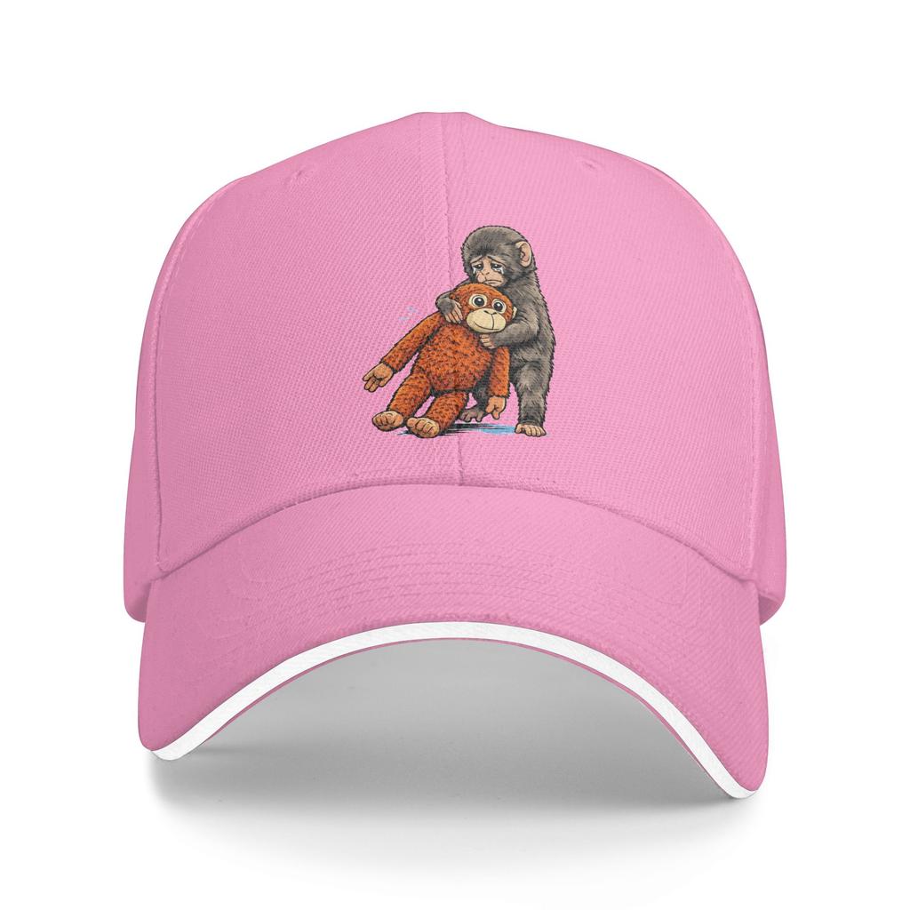 Летняя Punch the Monkey Япония Макак Грустный Обезьяна и Его Игрушка Бейсболка Уличная Стильная Солнце Тракер Кепка Горячая Распродажа Бейсболки