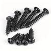 500Pcs Black Phillips Self Tapping Screw M3 Screws Cross Conuntersunk Flat Head Carbon Steel Electronic Drywall Screws Woodwork