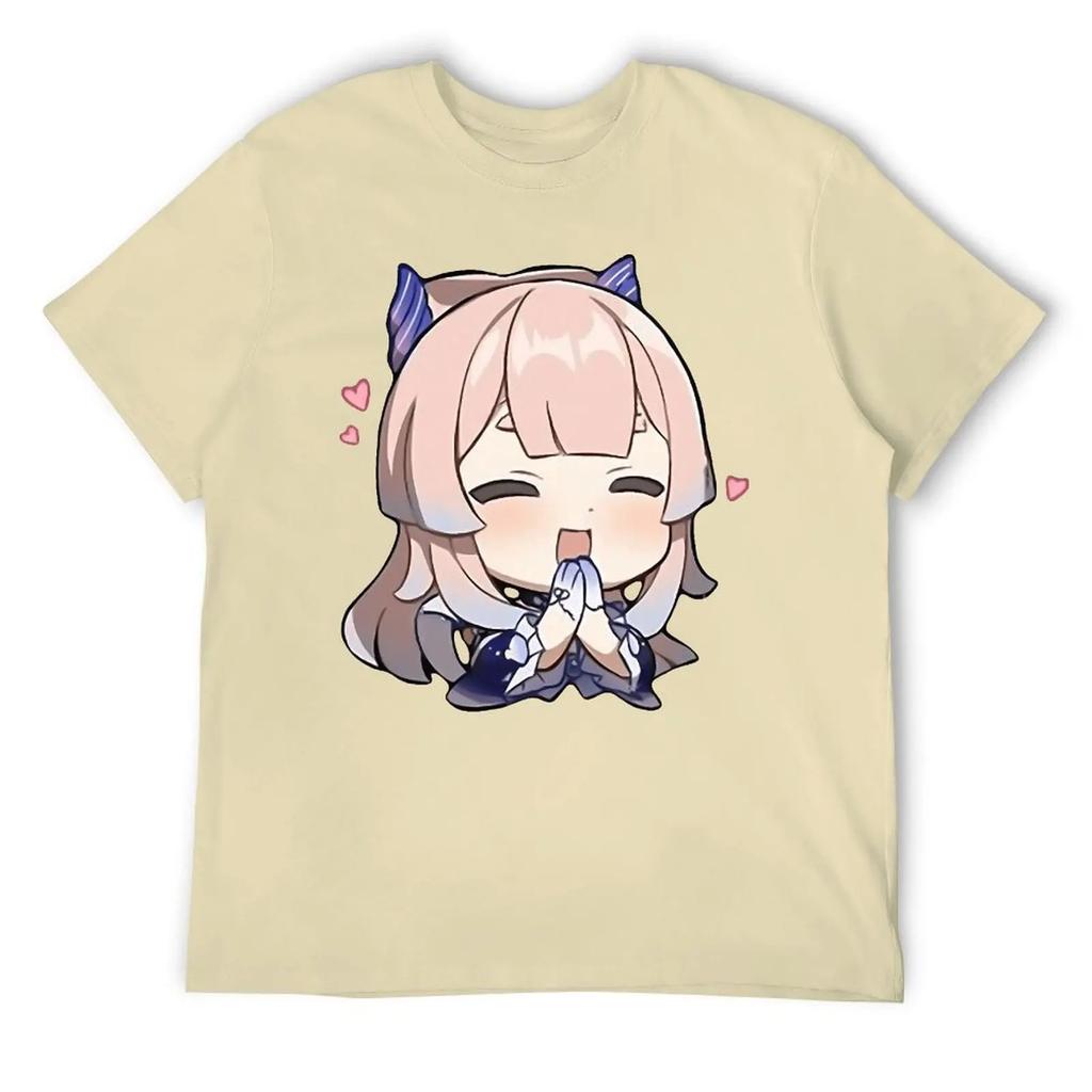 Sangonomiya Kokomi Genshin Impact Pray Tees Vintage T-shirt Harajuku Sports Graphic Aactivity Competition USA Size