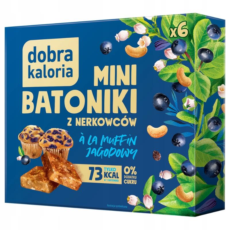 Dobra Kaloria mini cashew bars a la blueberry muffin 102 g