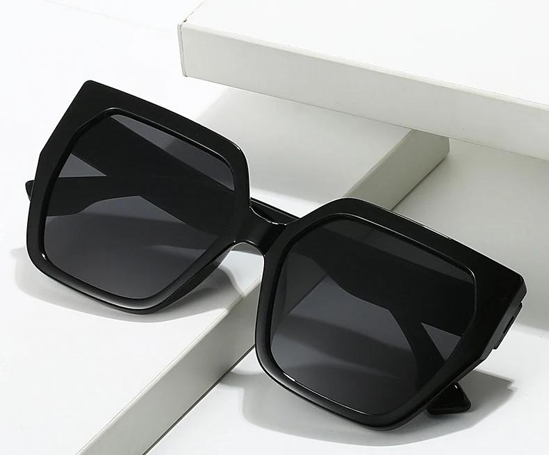 Трендовые зеркальные квадратные солнцезащитные очки женские мужские градиентные классические с большой оправой дизайнерского бренда очки женские мужские