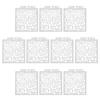 10Pcs Layering Stencils 14x12.8cm Reusable Hollow PET Painting Embossing Templates S137