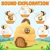 6Pcs Soft Bee Plush Toy Set With 5 Colorful Sensory Interactive Educational Dolls For Baby Gifts