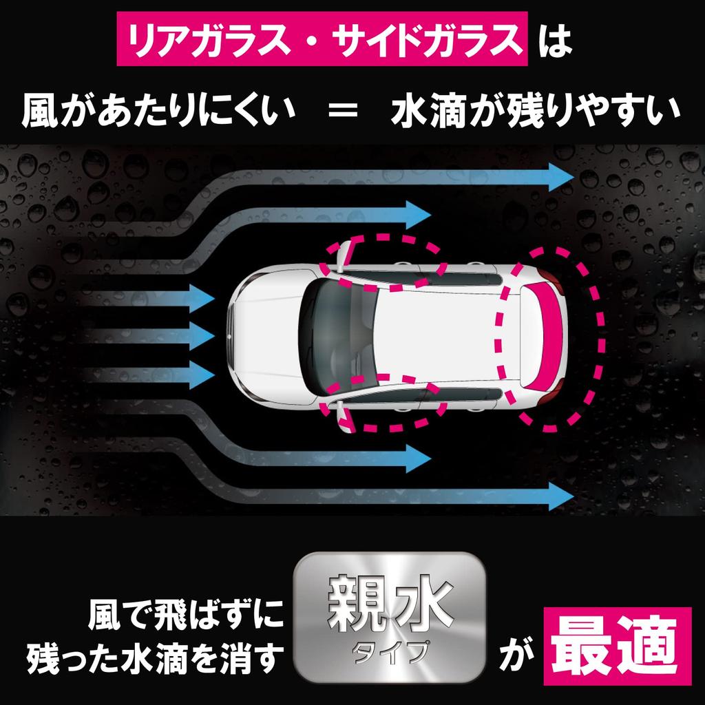 CARMATE Exclear Покрытие для задних и боковых стекол автомобиля C135, Уход, Стекло, Гидрофильное, Стойкость 6 месяцев, 60 мл,