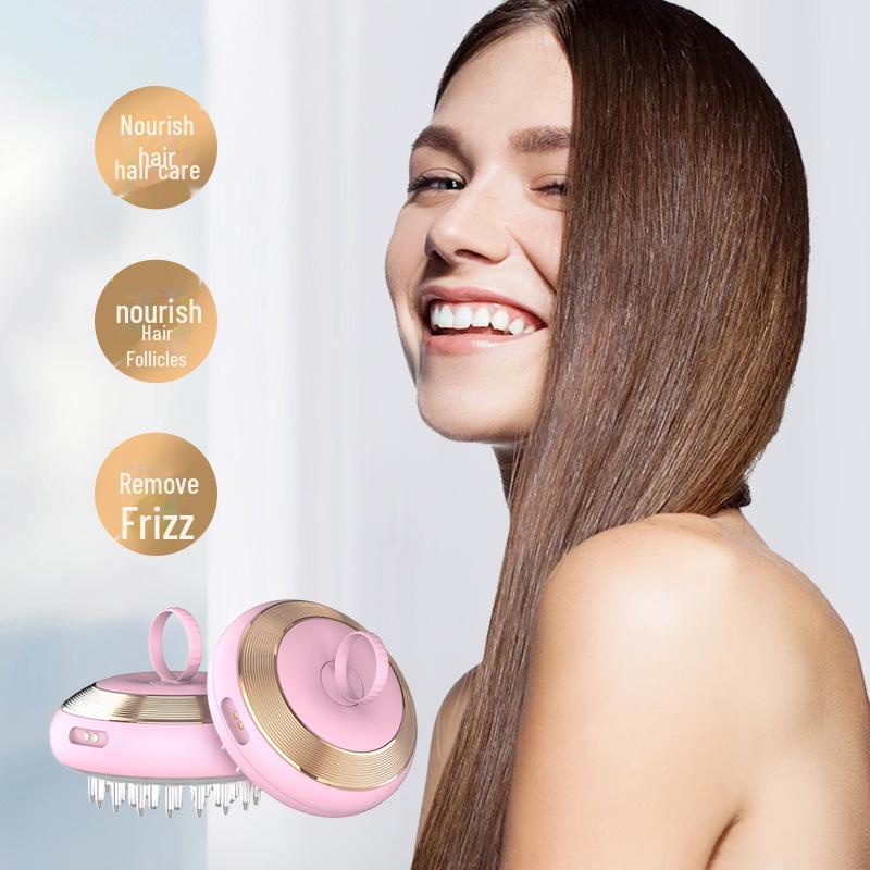 Трансграничный EMS микротоковая расческа для роста волос и массажер для кожи головы с аппликатором