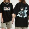 Hot 2023 Anime Demon Slayer T Shirts Kimetsu No Yaiba Muichiro Tokito Graphic T-Shirt Unisex WoUnisex Cotton Oversized Tees Streetwear