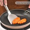 In Stock: All Steel Hollow Handle Press Spatula for Pancakes, Kitchen, and Steak Cooking.
