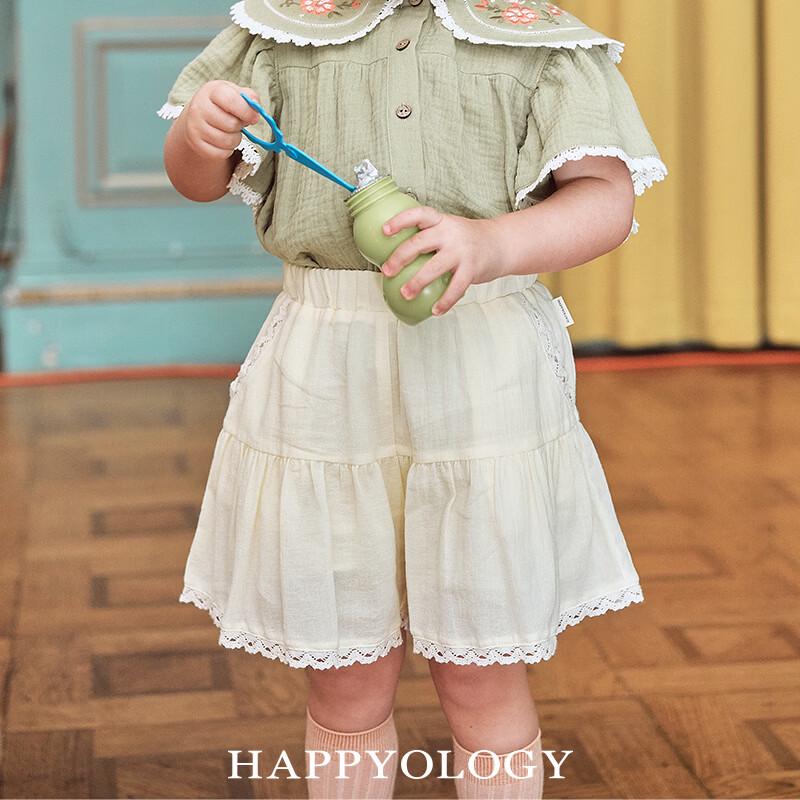 Повседневные шорты Happyology для девочек с рюшами и пэчворком