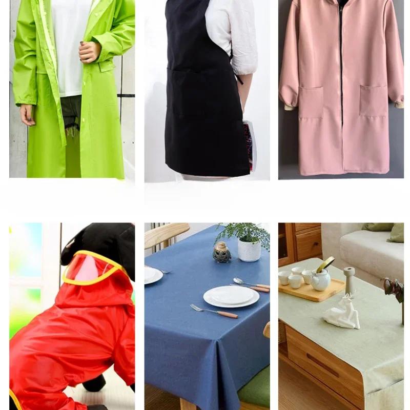 Плотная водонепроницаемая ткань на метры для пошива плащей, пальто, простой тонкой скатерти, текстиль, мягкий, удобный, черный, синий