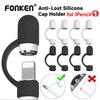 FONKEN 4/2/1PCS Anti-lost Pencil Cap Protective Cover for Aple iPencil 1st Gen Soft Silicone Stylus Pen Protector Holder