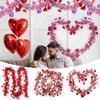 День святого Валентина, красочная полосатая вешалка Love Pulled Wooled, для использования в помещении и на улице, украшение в виде цветочного венка для входа в сад