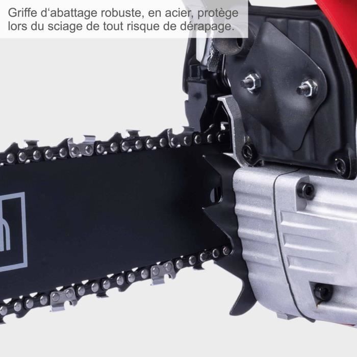Tronçonneuse thermique - SCHEPPACH - PCS56 - 56 cm³ / 3,1 kW - Guide ProCut 51 cm - Frein de chaîne instantané