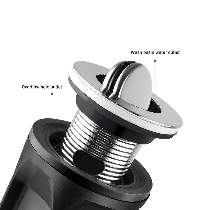 Universal Flip Stainless Steel Washbasin Washbasin Sink Wall Drainage Pipe Kitchen Bathroom Accessories Anti Odor Drainage Pipe